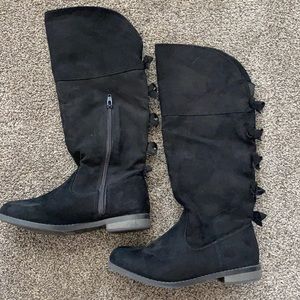Cat and Jack long black boots size 3.
